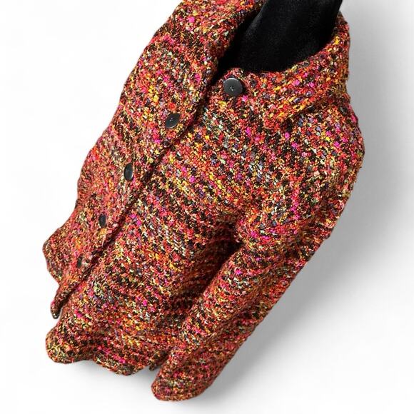 Chicos Vintage Grandpa Cardigan Jacket Eclectic Grandpa Chunky Oversized - Picture 15 of 15